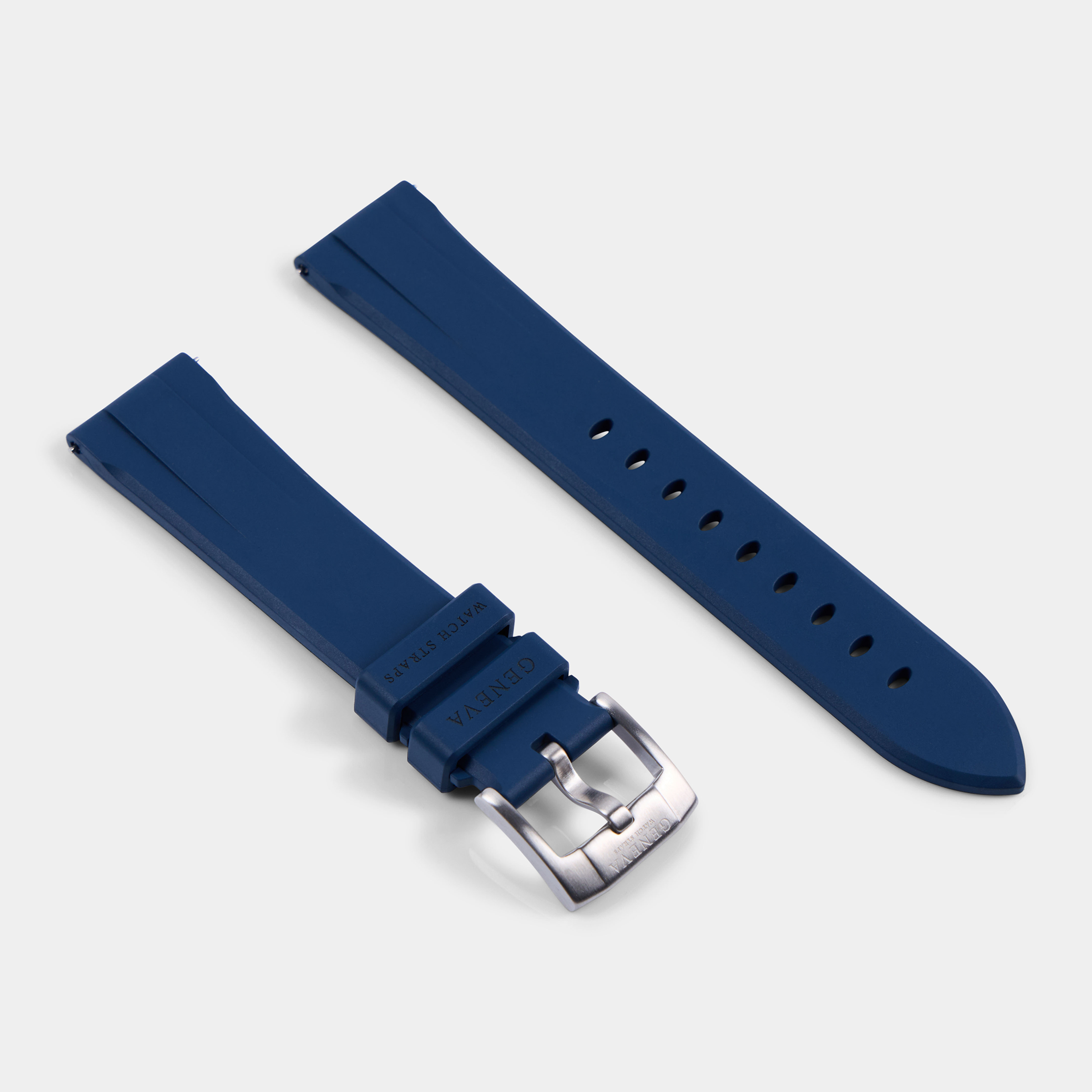 20mm Lug Width FKM Rubber Strap - Navy Blue