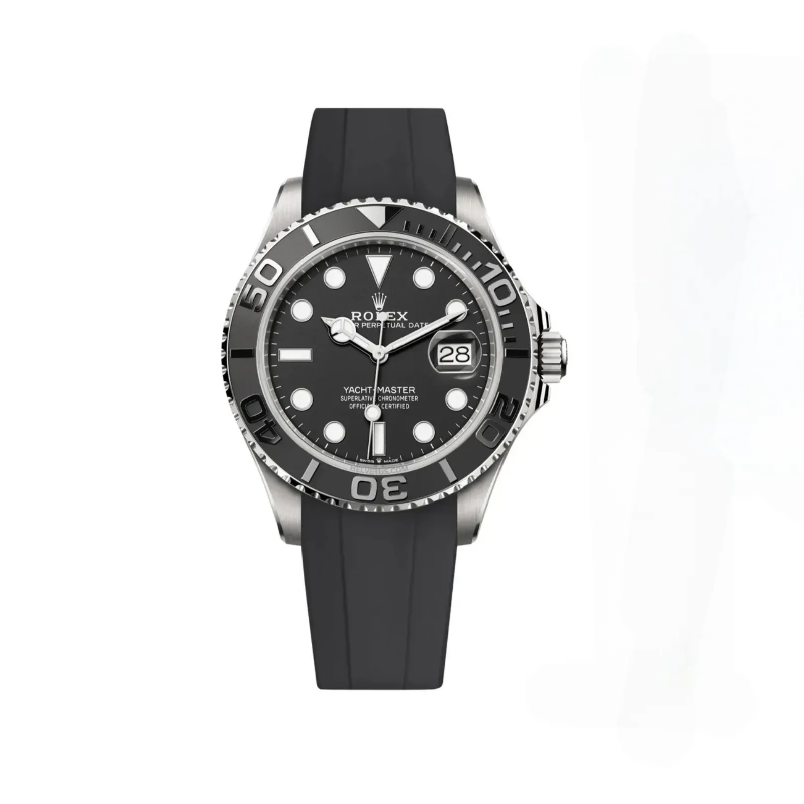 FKM Rubber Strap For Rolex Yacht-Master (Rolex Clasp Fitment)
