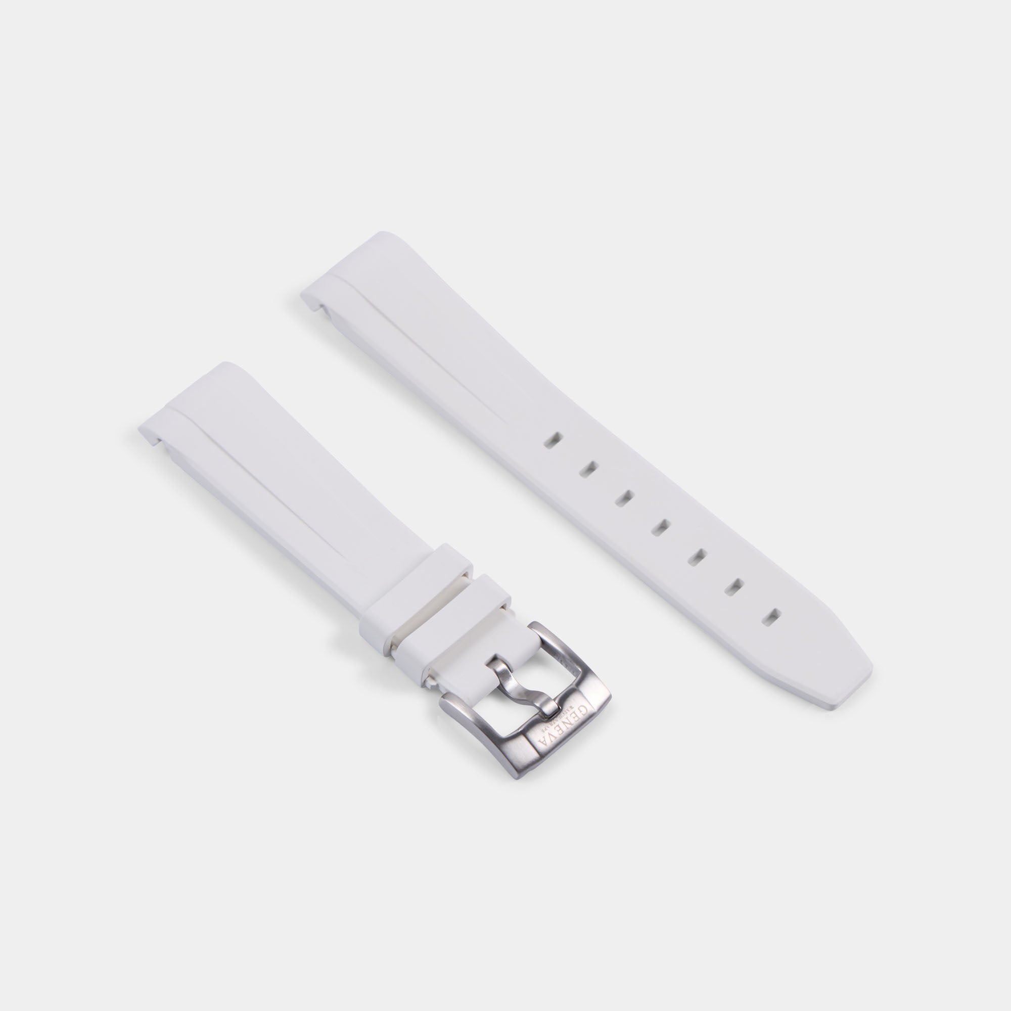 FKM Rubber Strap For Rolex Explorer II (GWS Buckle Fitment) - White