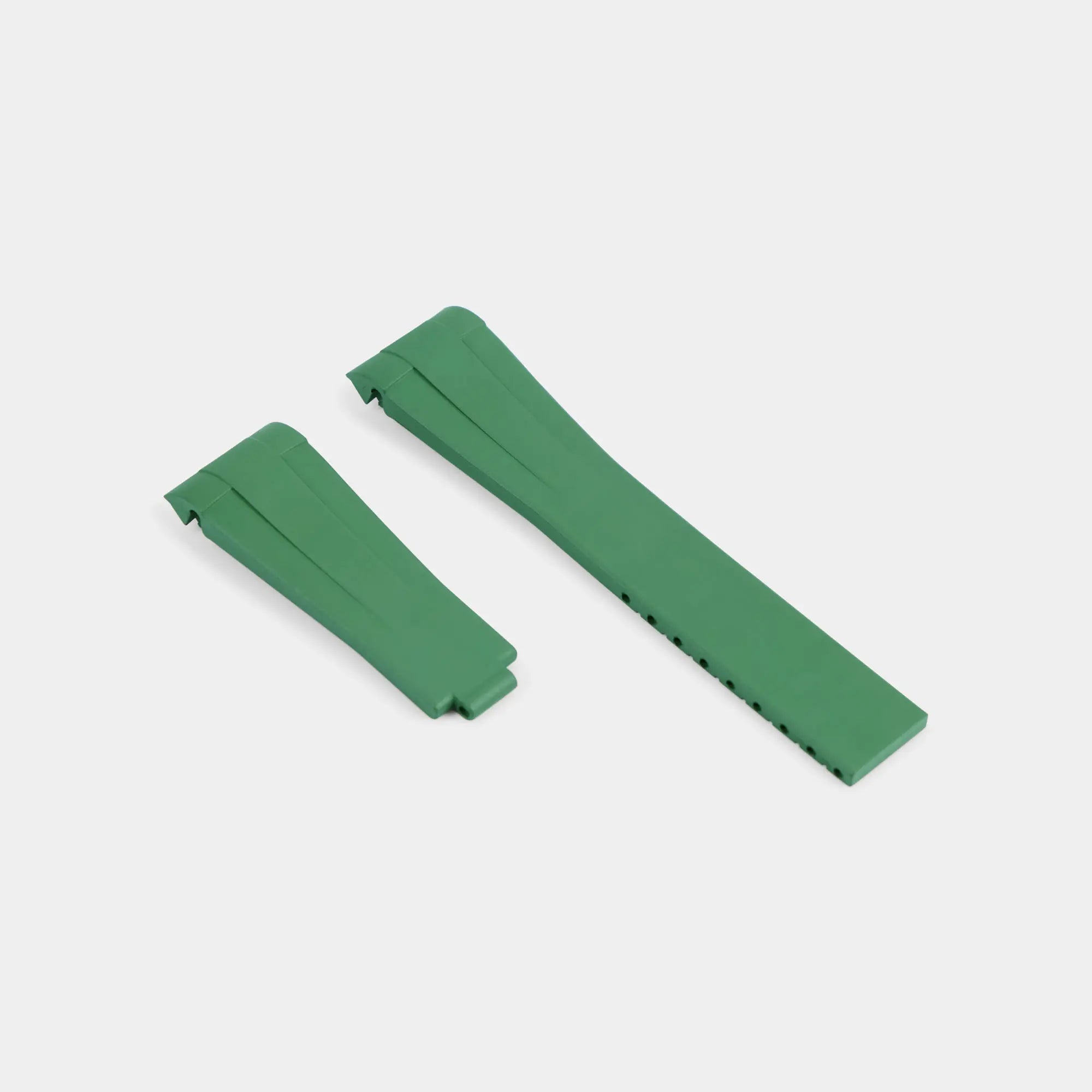FKM Rubber Strap For Rolex Submariner 41 (Rolex Clasp Fitment) - Green