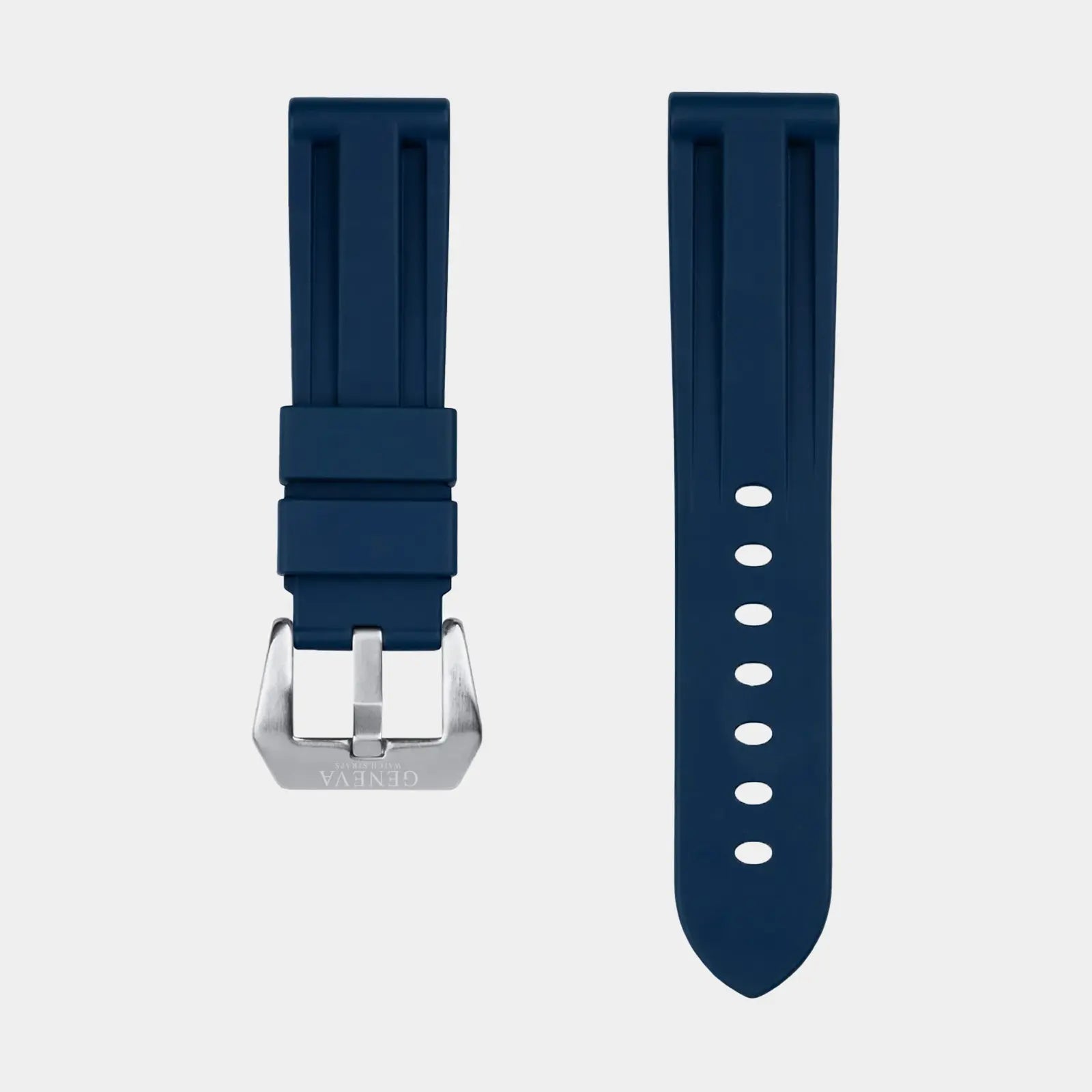 FKM Rubber Strap For Panerai Ferrari Series 44 - Navy Blue Geneva Watch Straps
