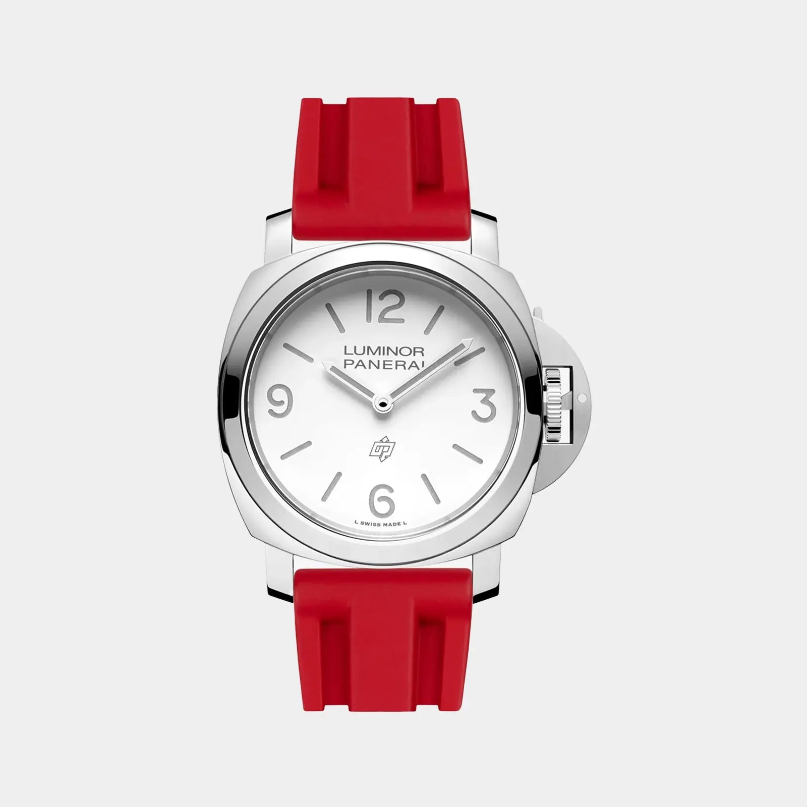 FKM Rubber Strap For Panerai Luminor 44 - Red
