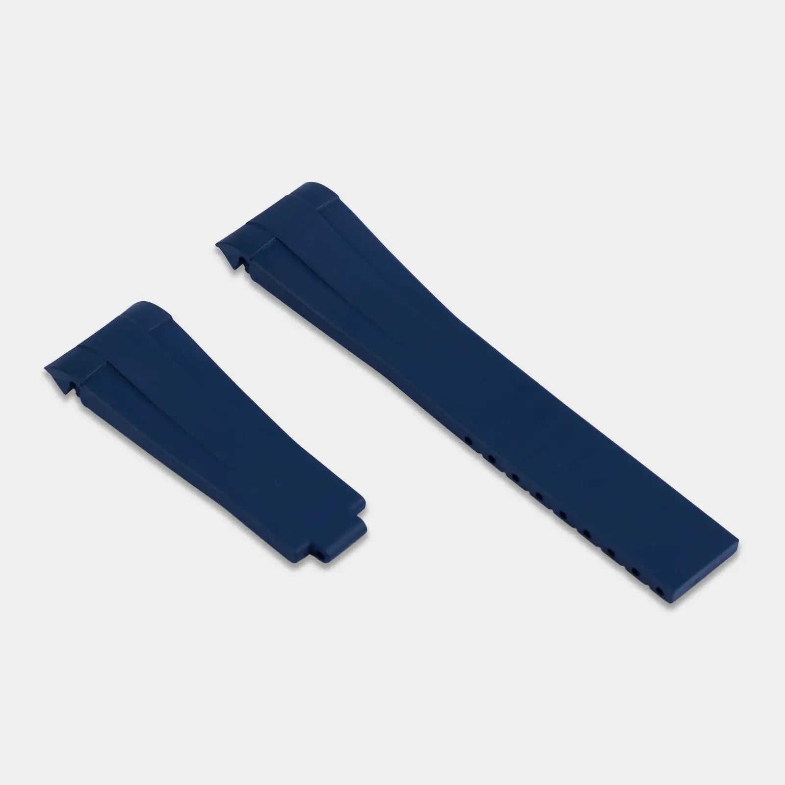 FKM Rubber Strap For Rolex Explorer II (Rolex Clasp Fitment) - Navy Blue Geneva Watch Straps