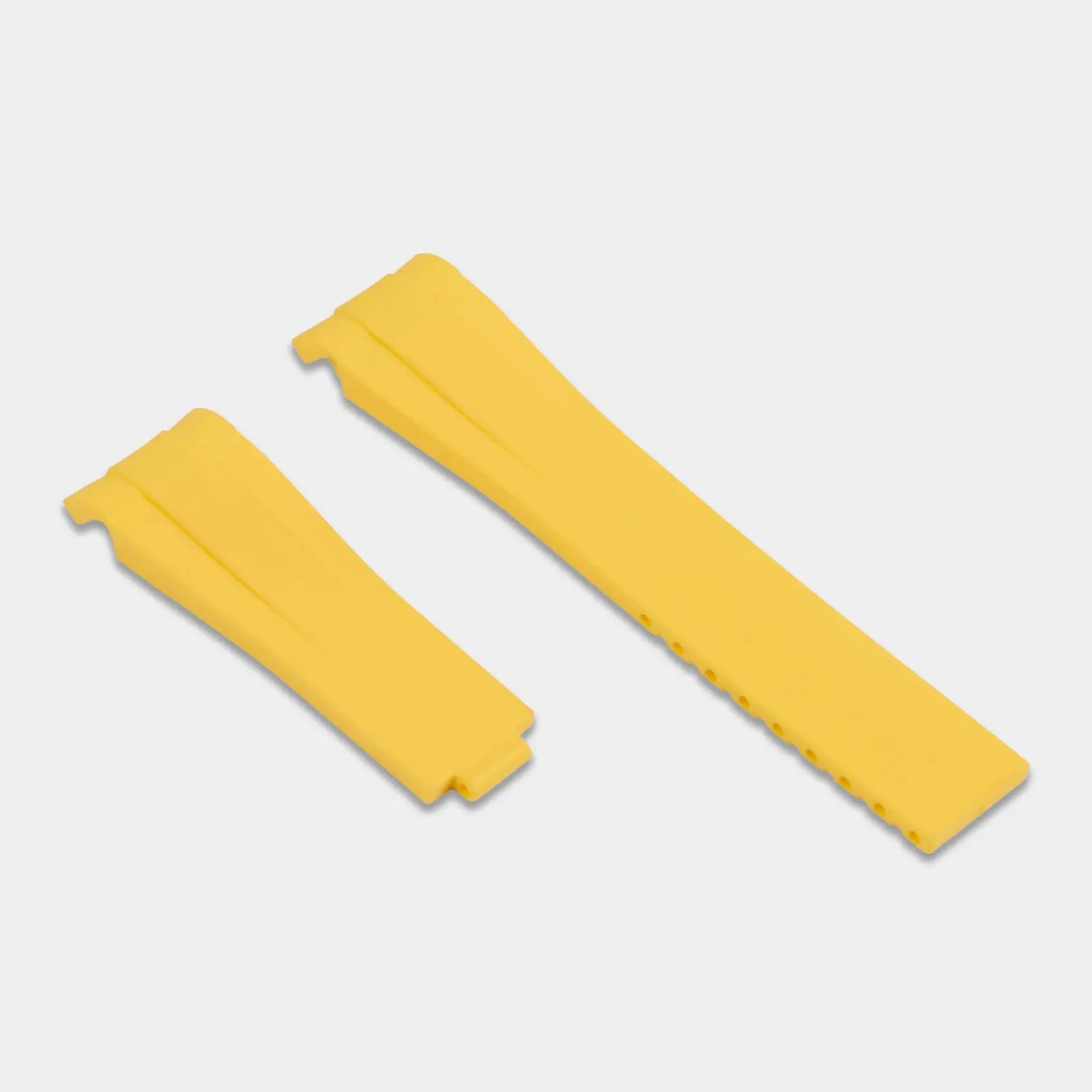Rubber Strap For Rolex Submariner 40 (Rolex Clasp Fitment) - Yellow Geneva Watch Straps