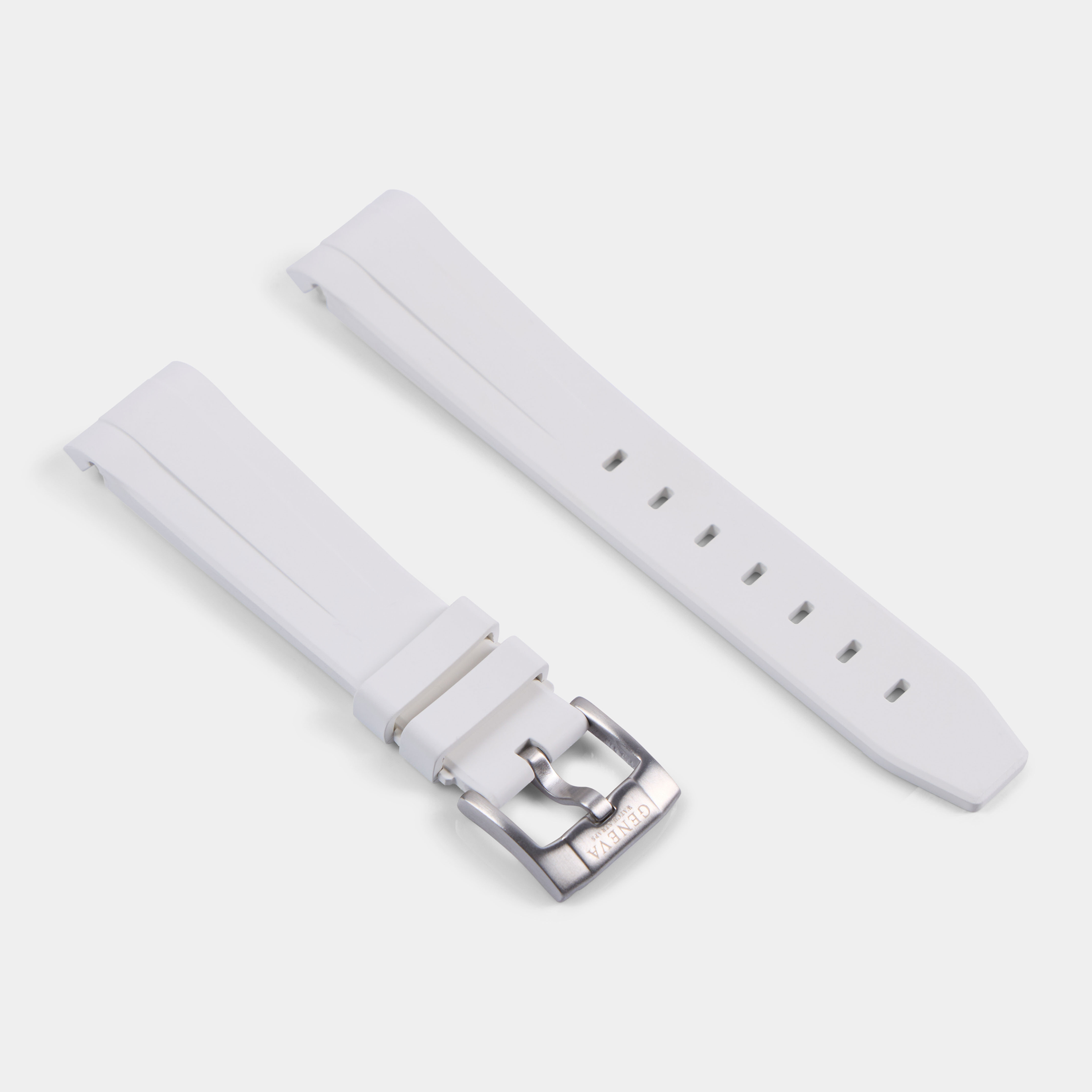 FKM Rubber Strap For Rolex Submariner 40 (GWS Buckle Fitment) - White