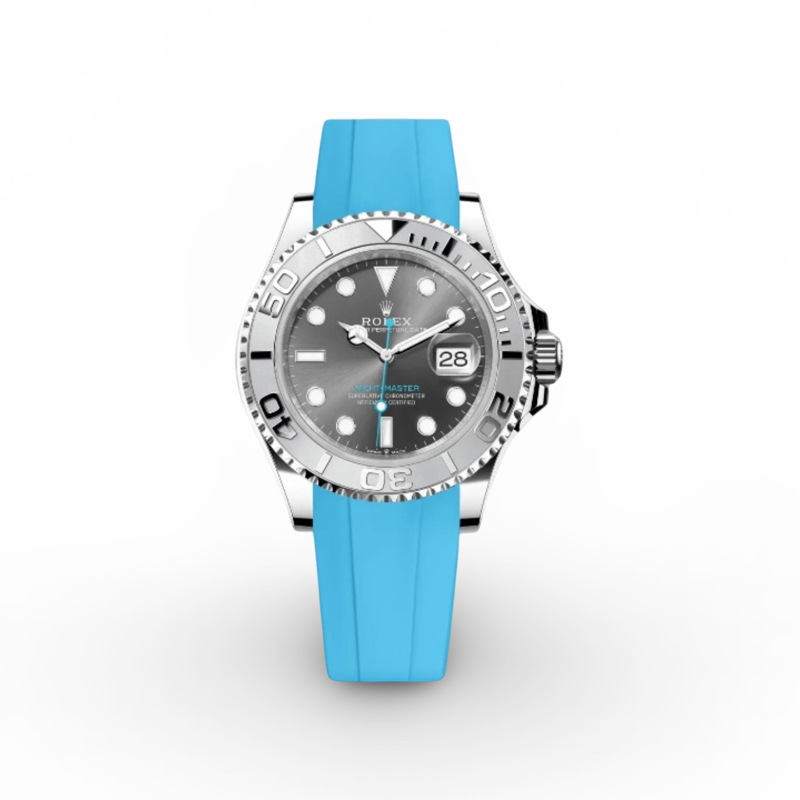 FKM Rubber Strap For Rolex Yacht-Master (Rolex Clasp Fitment)