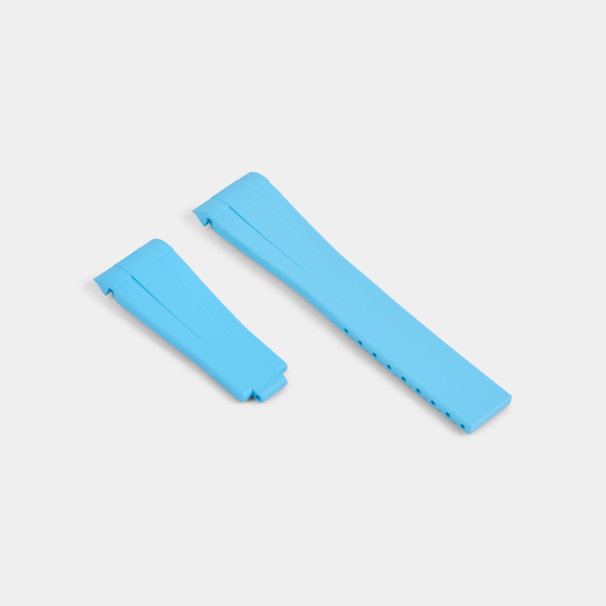 Rubber Strap For Rolex Submariner - Miami Blue