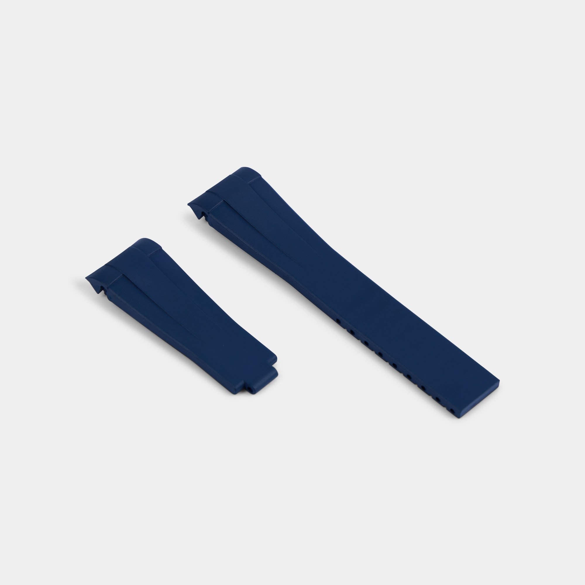 FKM Rubber Strap For Rolex Datejust 41 - Navy Blue (Rolex Clasp Fitment)