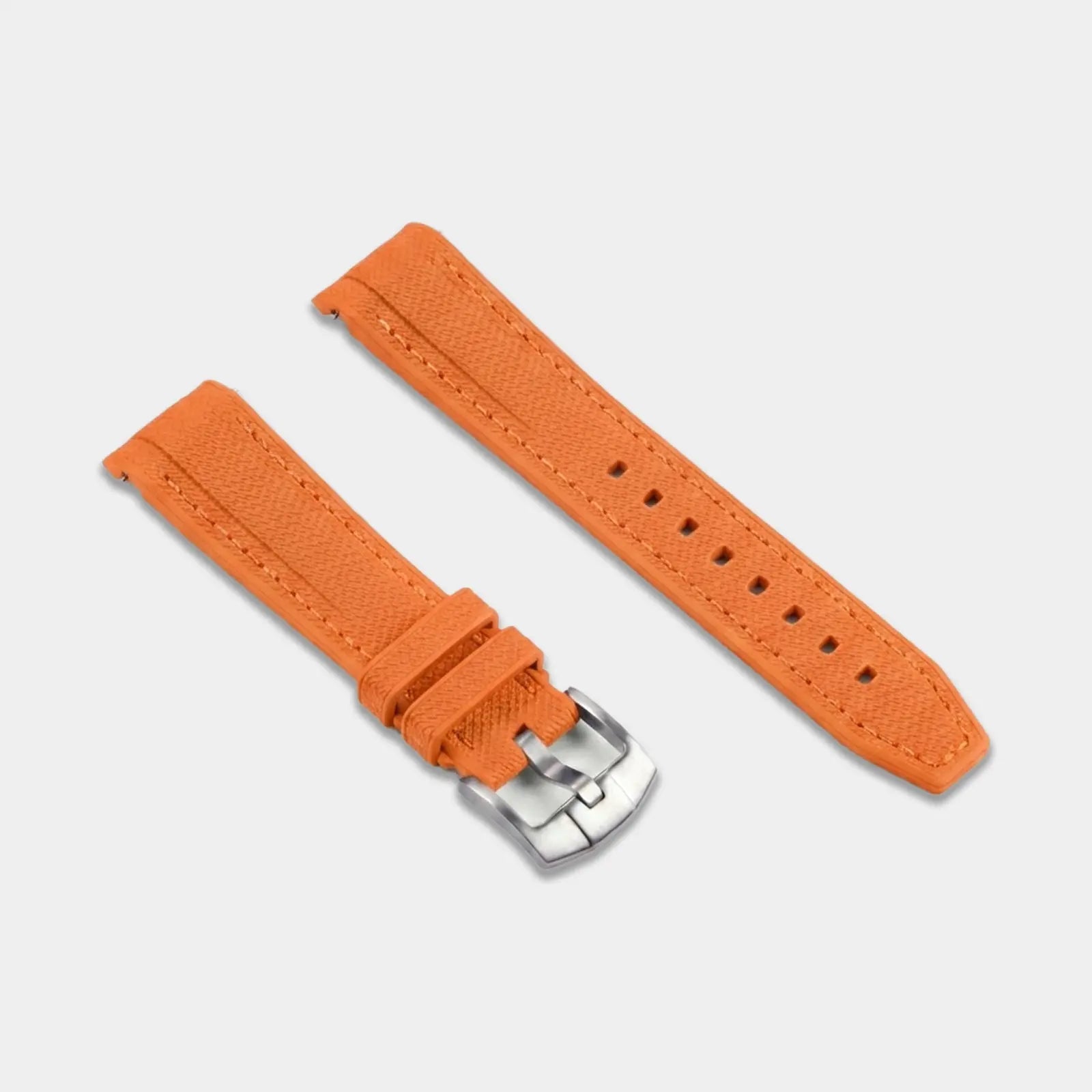 FKM Rubber Watch Strap For Swatch X Omega Moonswatch - Orange Geneva Watch Straps