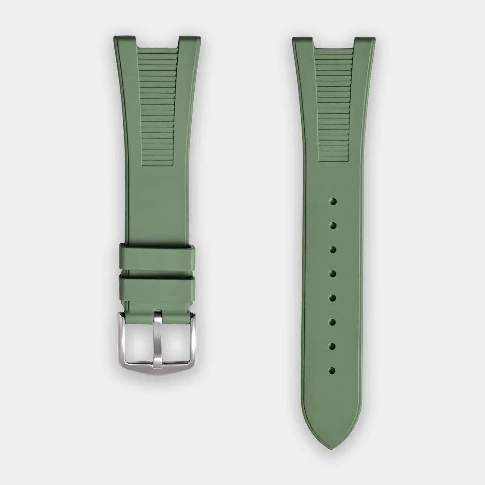 FKM Rubber Strap For Patek Phillipe Nautilus - Army Green
