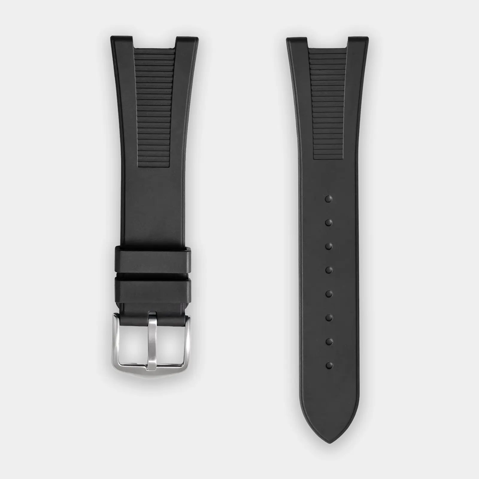FKM Rubber Strap For Patek Phillipe Nautilus - Black