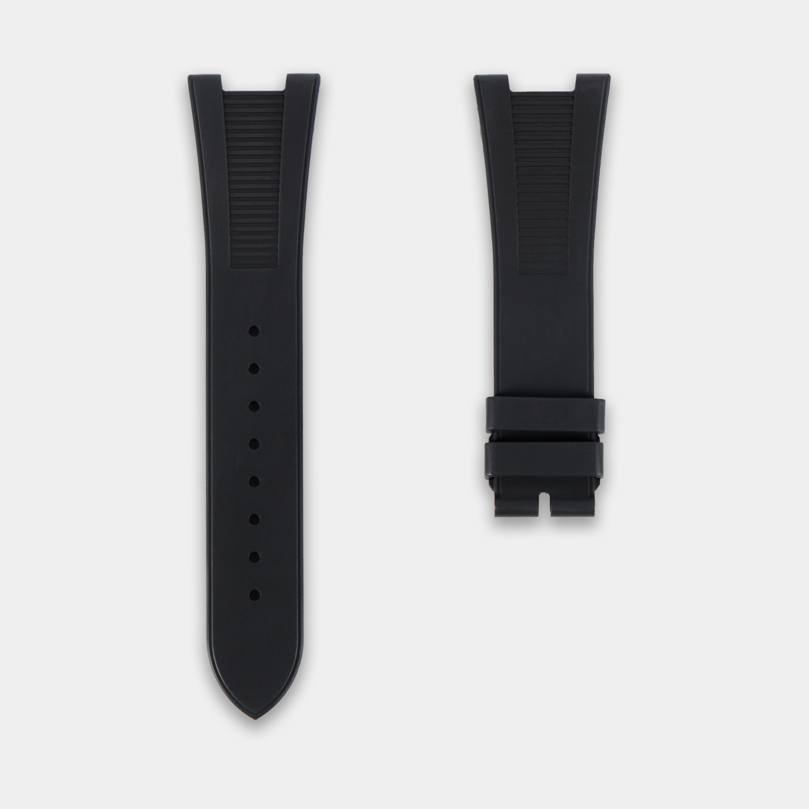 FKM Rubber Strap For Patek Phillipe Nautilus - Black