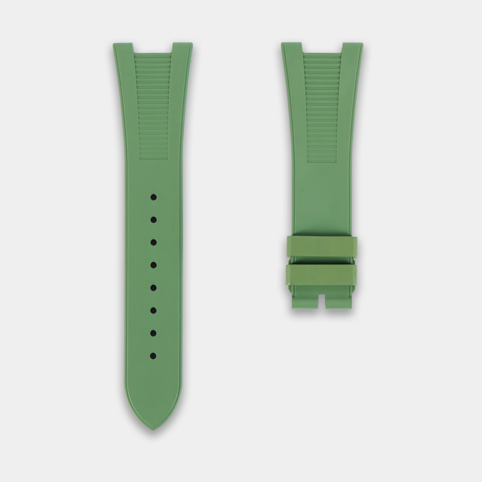 FKM Rubber Strap For Patek Phillipe Nautilus - Army Green