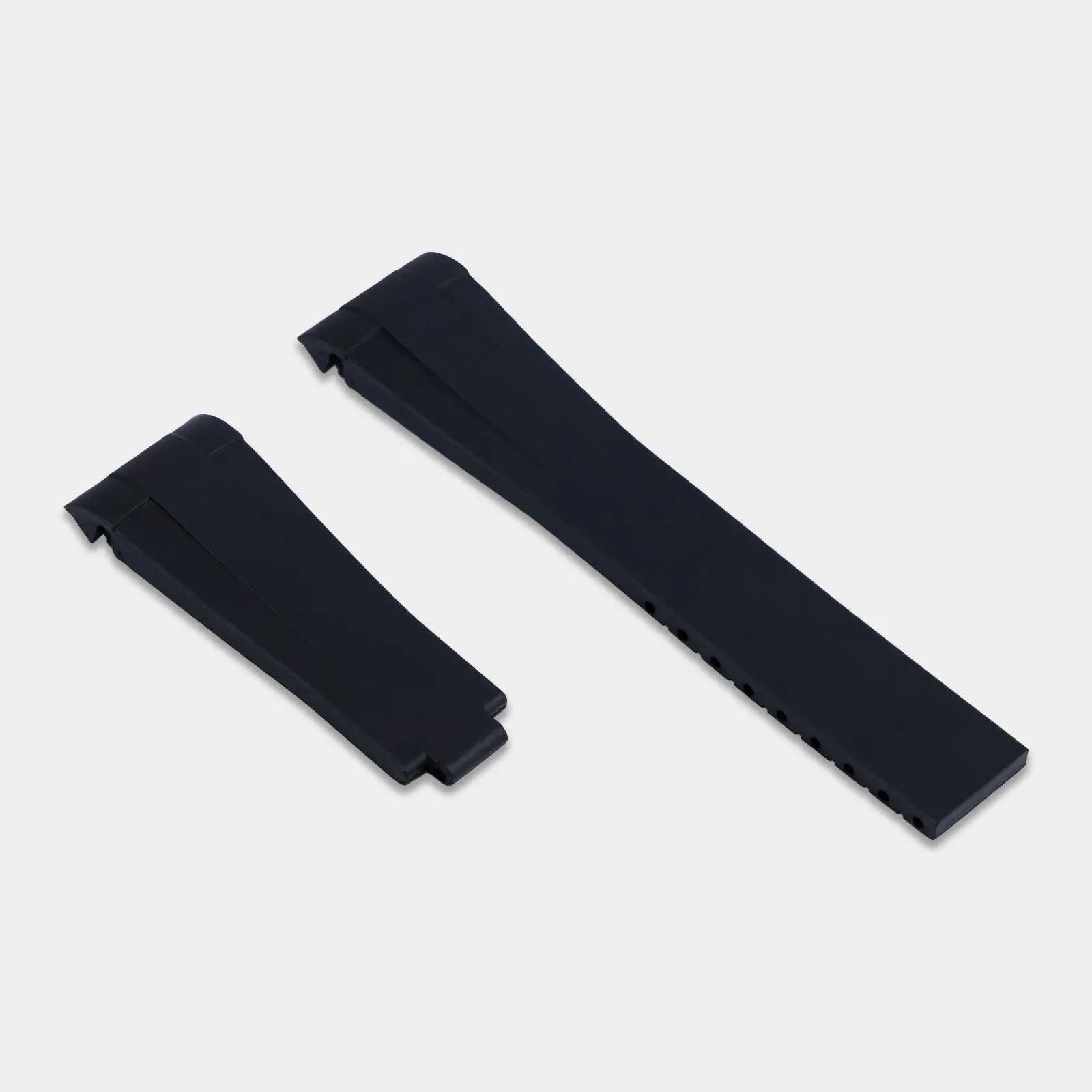 FKM Rubber Strap For Rolex Datejust 41 (Rolex Clasp Fitment) - Black Geneva Watch Straps
