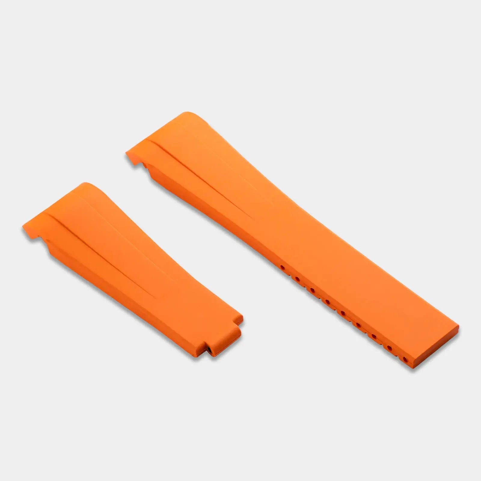 FKM Rubber Strap For Rolex Daytona On Bracelet (Rolex Clasp Fitment) - Orange Geneva Watch Straps