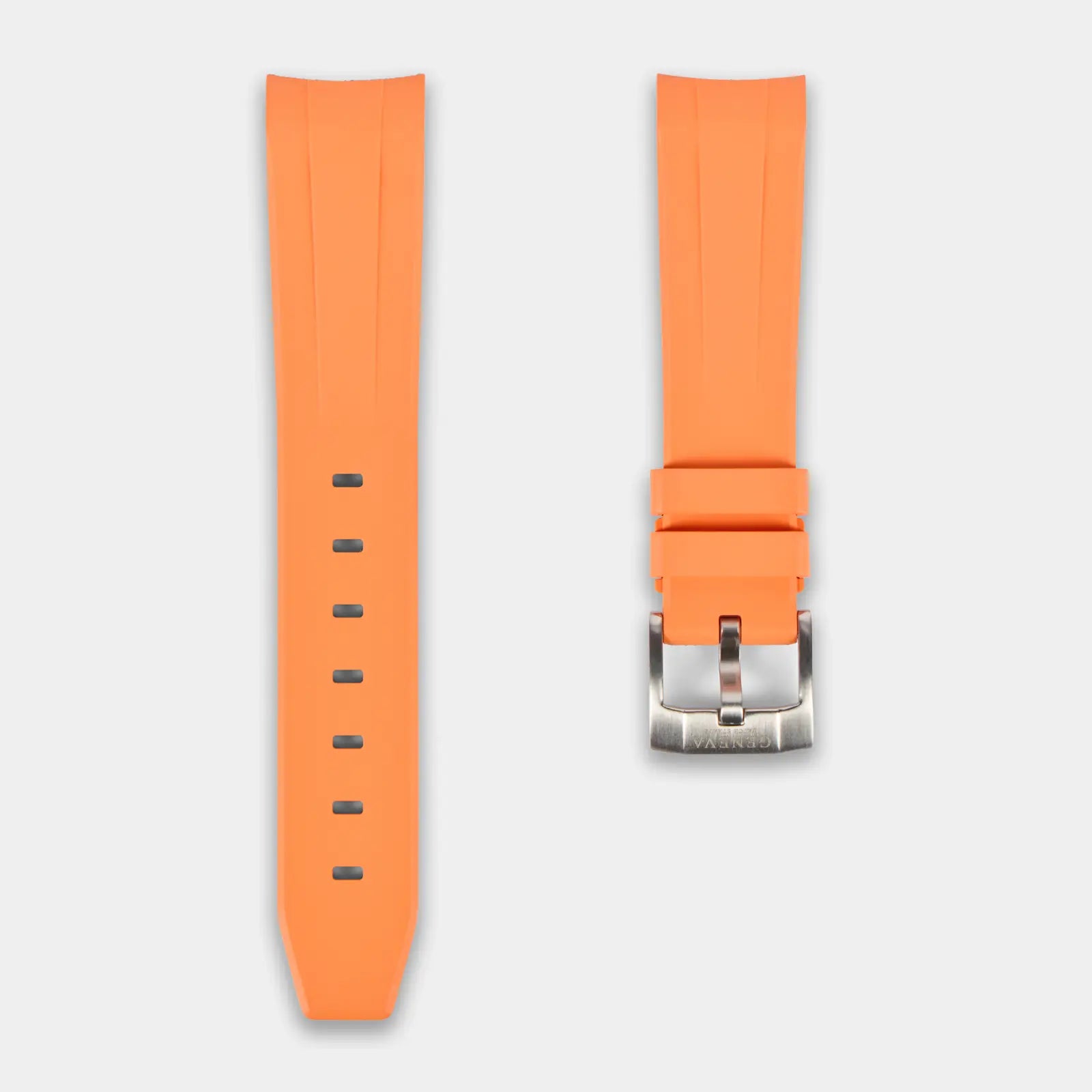 FKM Rubber Strap For Rolex Explorer II (GWS Buckle Fitment) - Orange