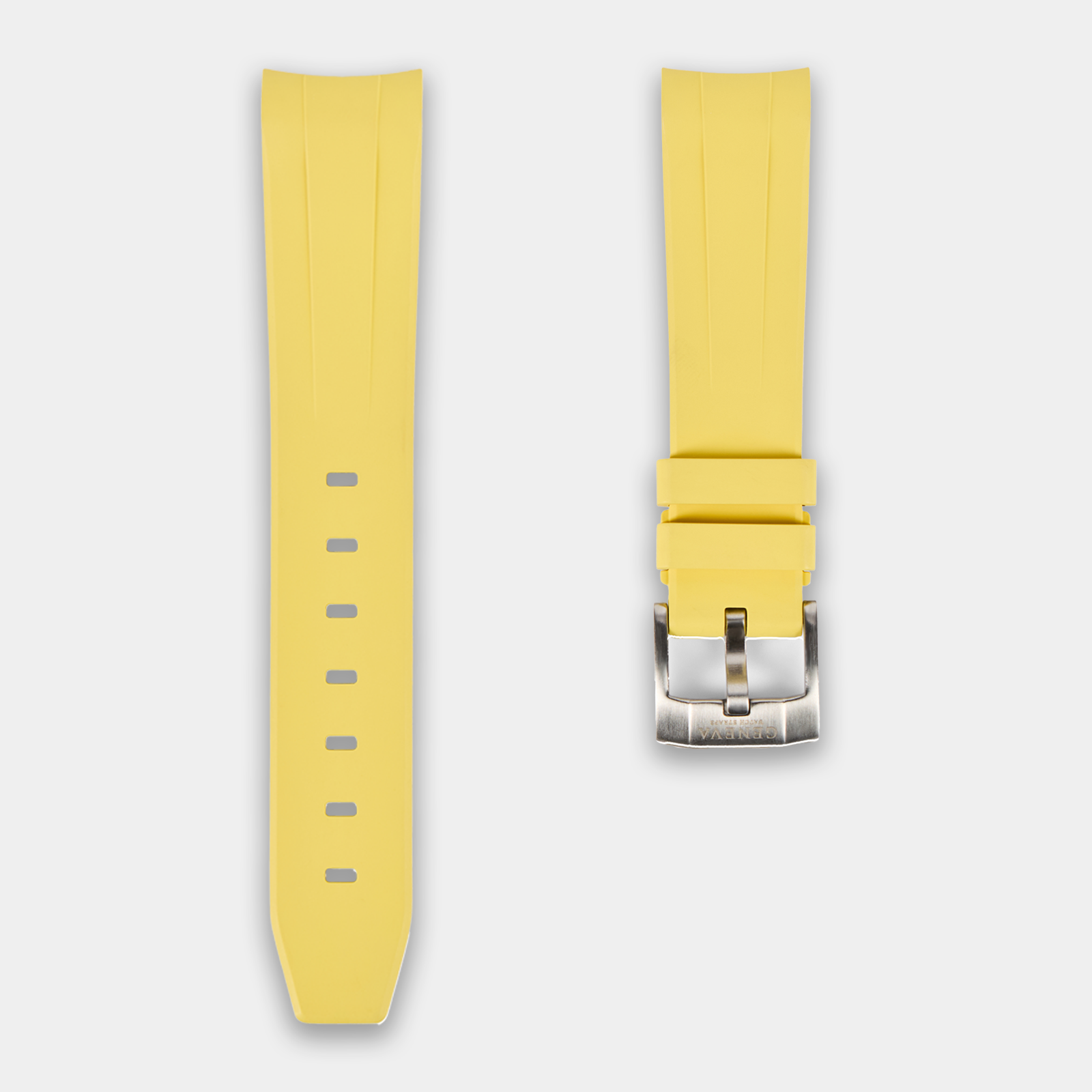 FKM Rubber Strap For Rolex Explorer II (GWS Buckle Fitment) - Yellow