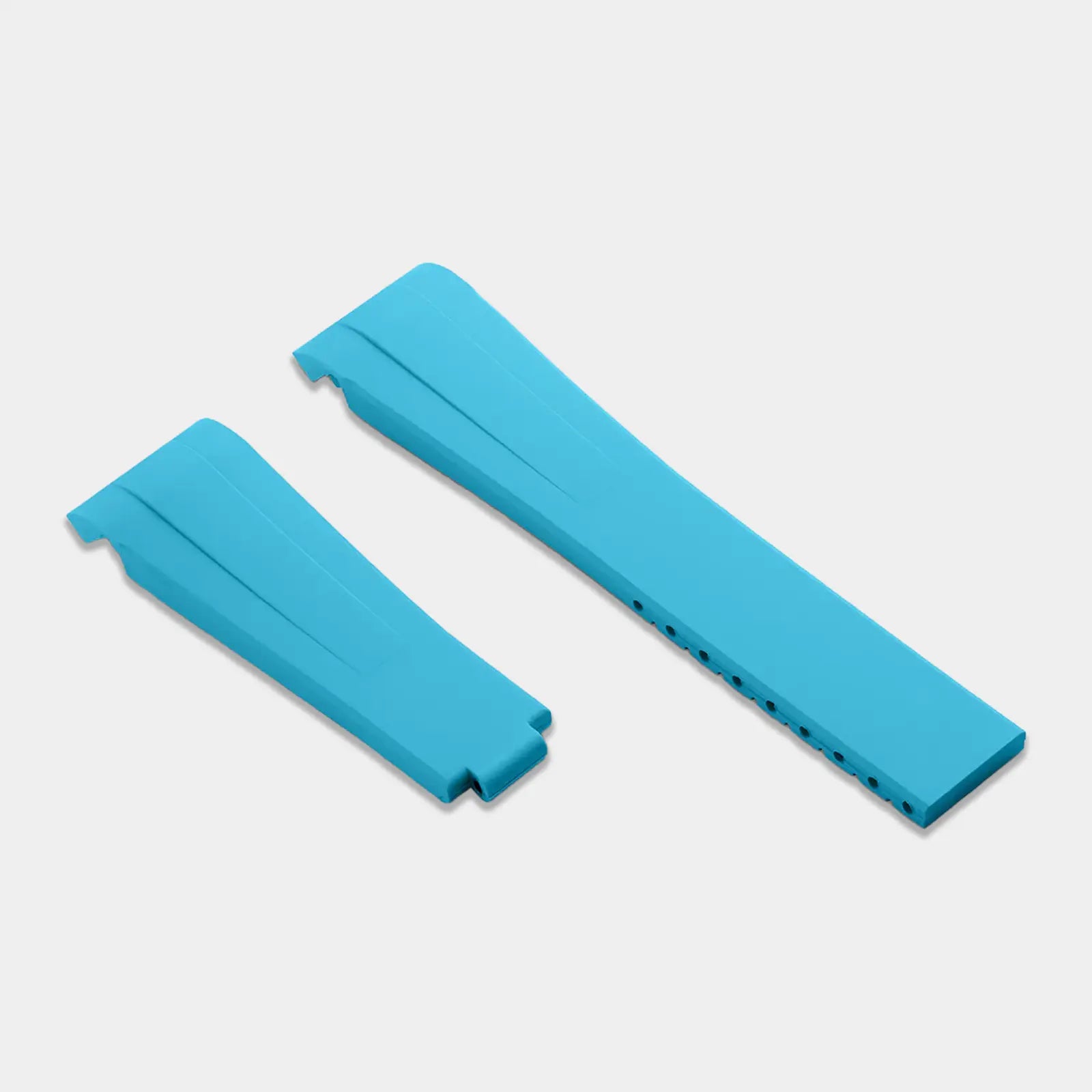 Rubber Strap For Rolex Explorer II (Rolex Clasp Fitment) - Miami Blue Geneva Watch Straps