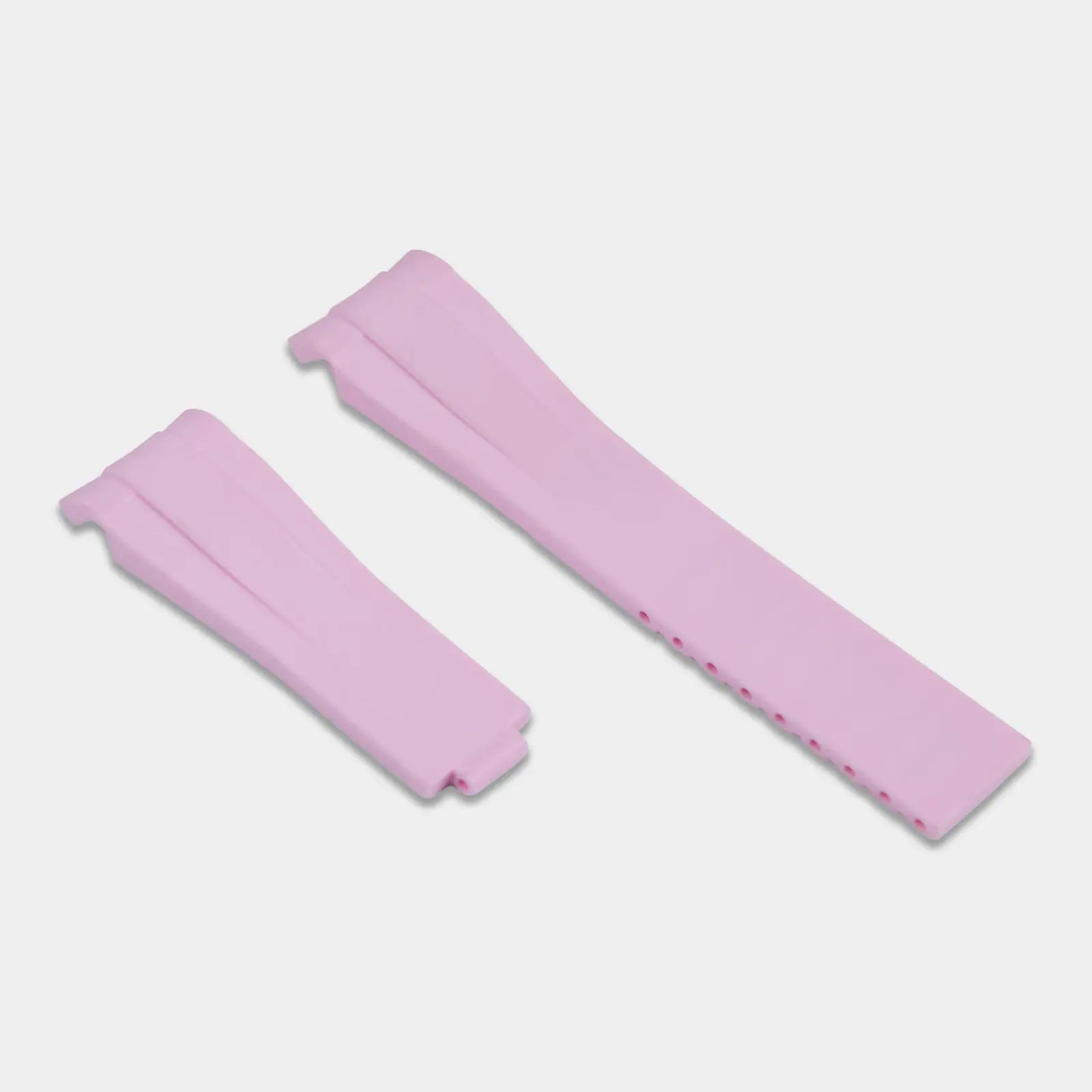 Rubber Strap For Rolex Explorer II (Rolex Clasp Fitment) - Pink Geneva Watch Straps
