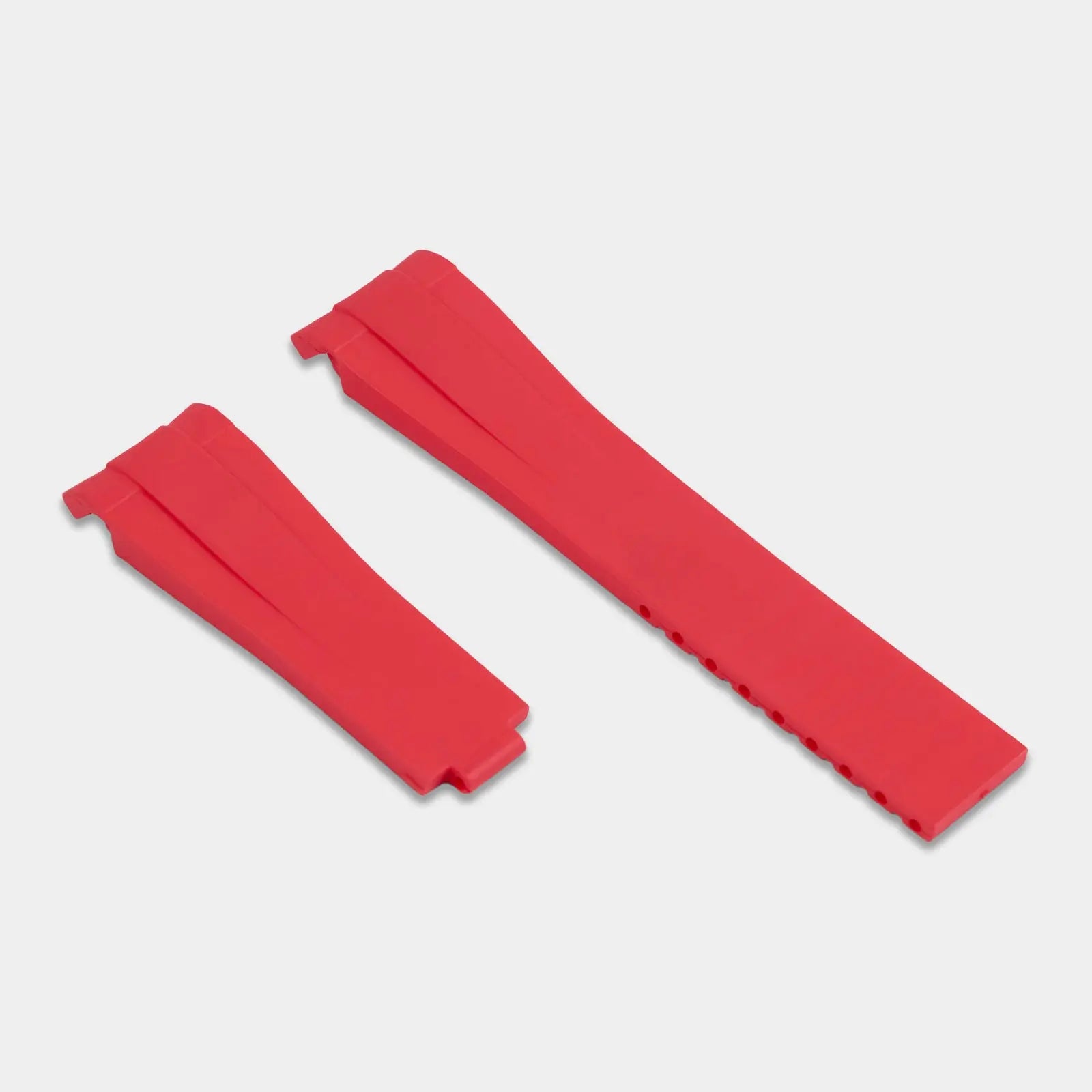 Rubber Strap For Rolex Explorer II (Rolex Clasp Fitment) - Red Geneva Watch Straps
