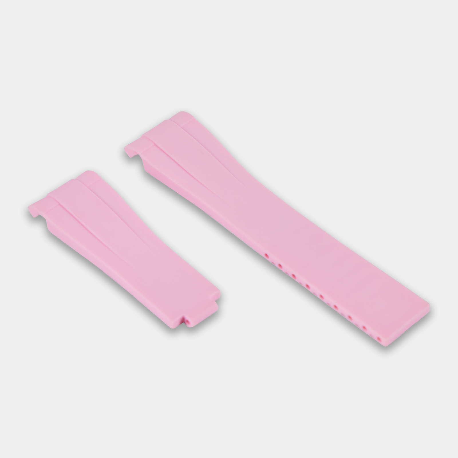 Rubber Strap For Rolex Explorer II (Rolex Clasp Fitment) - Pink