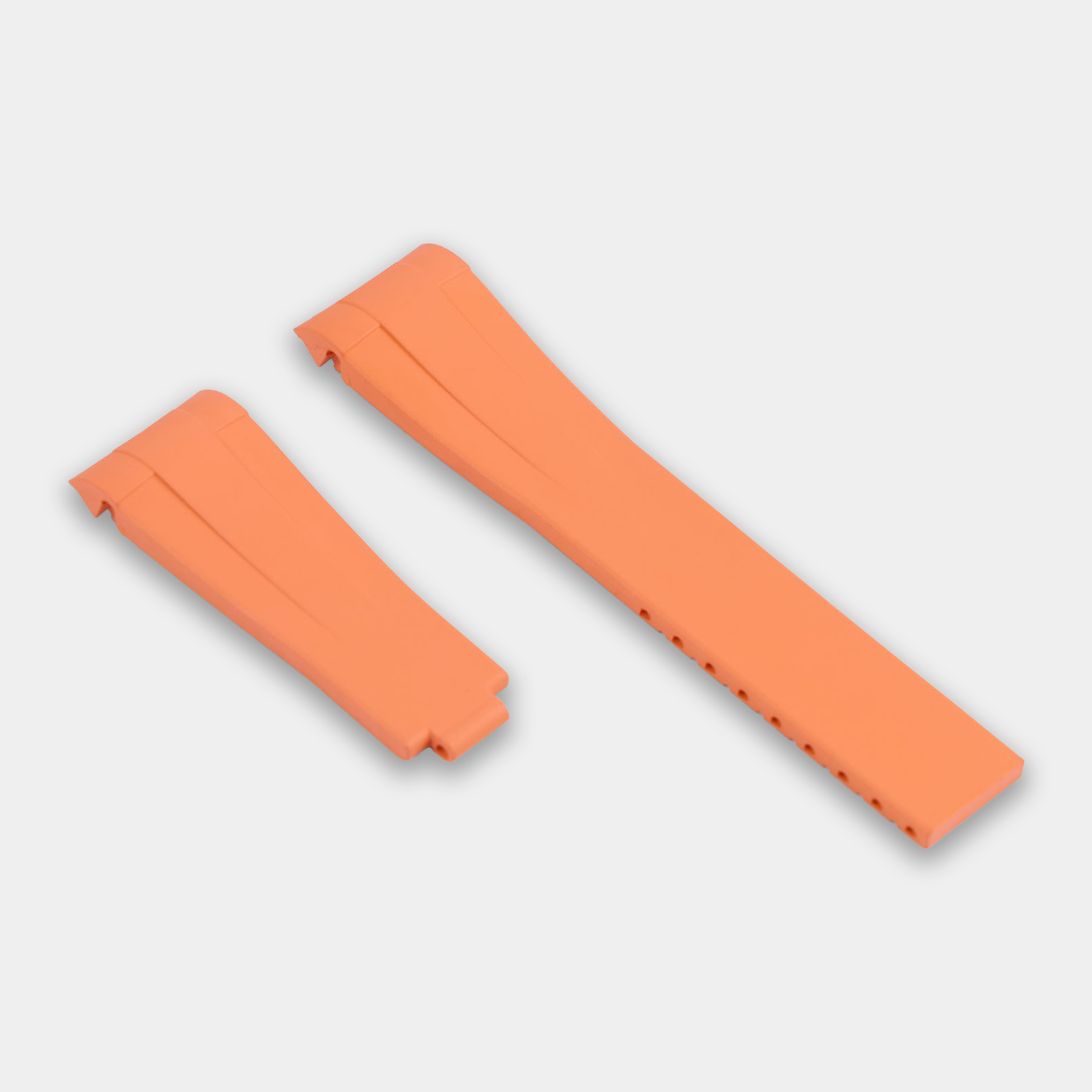 FKM Rubber Strap For Rolex Submariner 40 (Rolex Clasp Fitment) - Orange