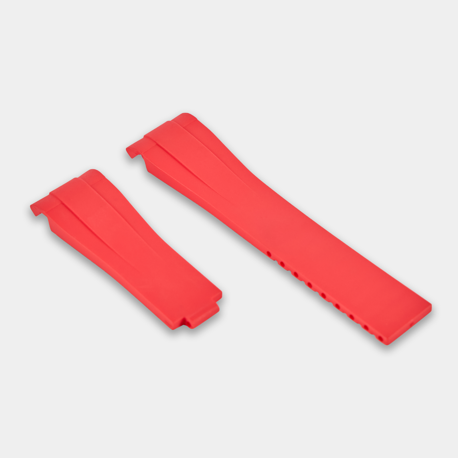Rubber Strap For Rolex Submariner 40 (Rolex Clasp Fitment) - Red