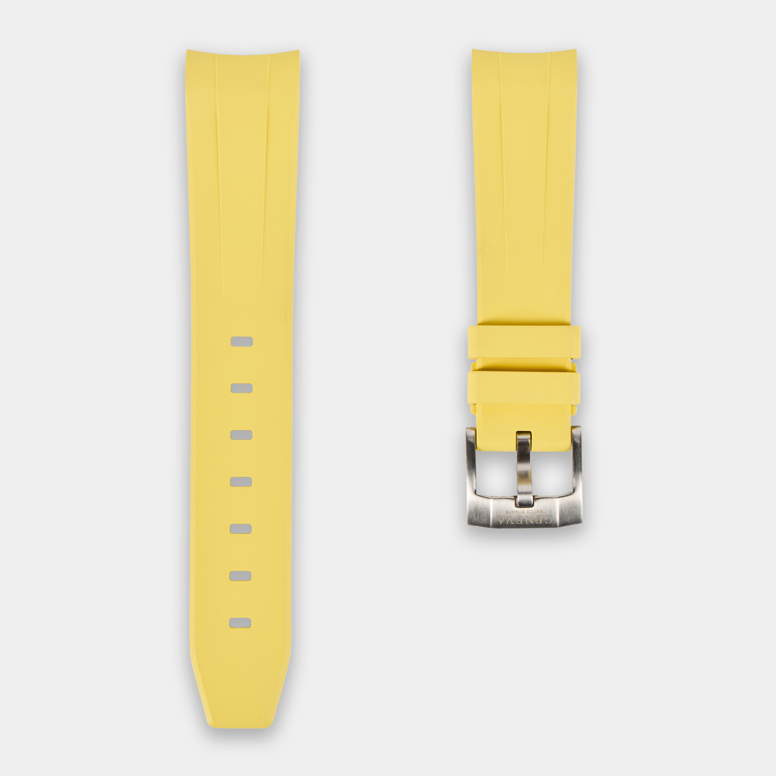 FKM Rubber Strap For Rolex Submariner 40 (GWS Buckle Fitment) - Yellow